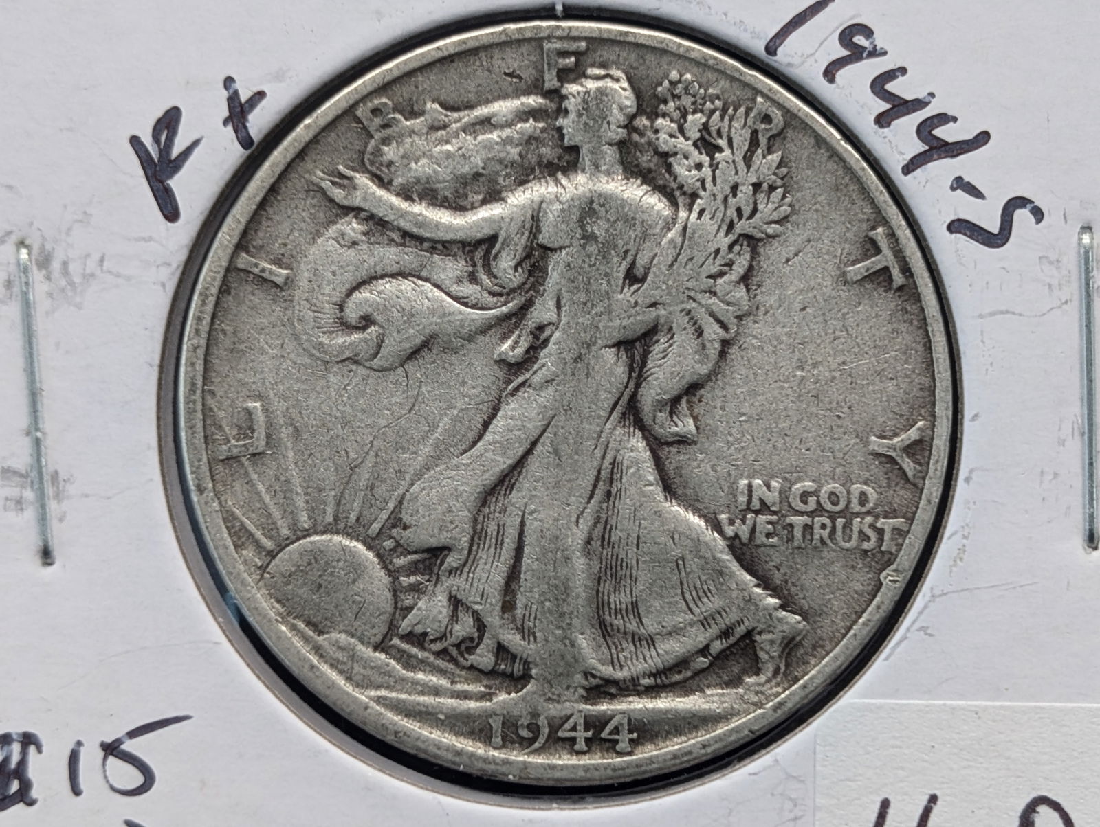 1944-S Silver Walking Liberty half Dollar - Better Grade - Nice Details (1 of 3)