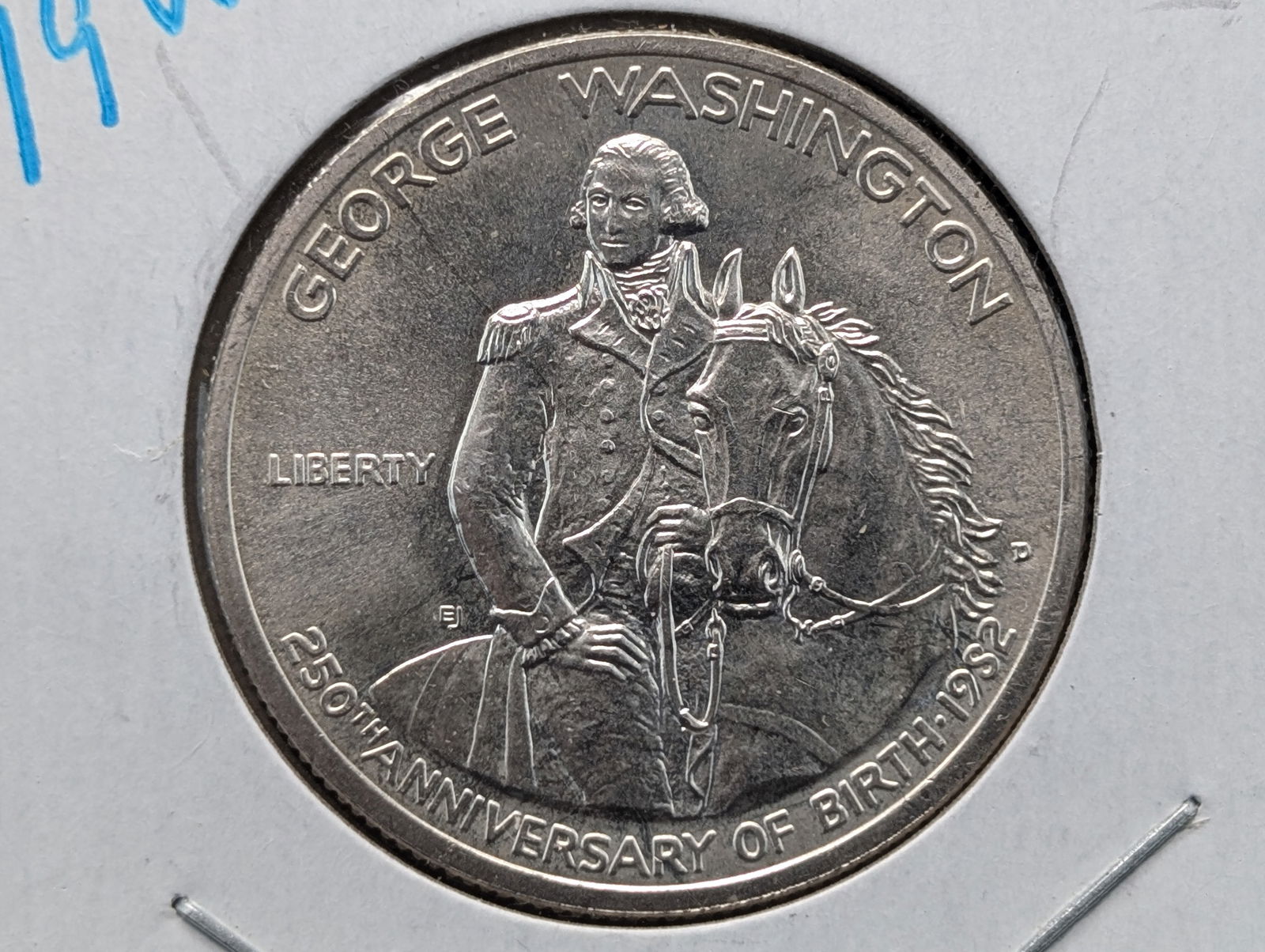 1982-D Uncirculated George Washington 250th Anniversary 90% Silver Commemorative Half Dollar (1 of 3)
