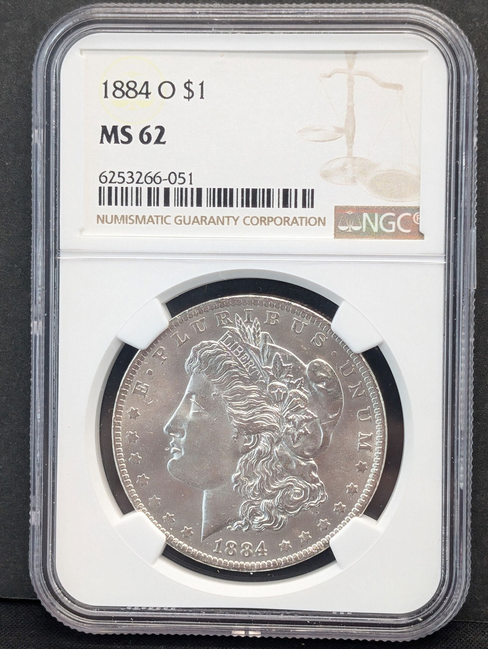 1884 O Morgan Silver Dollar - NGC MS 62 (1 of 3)