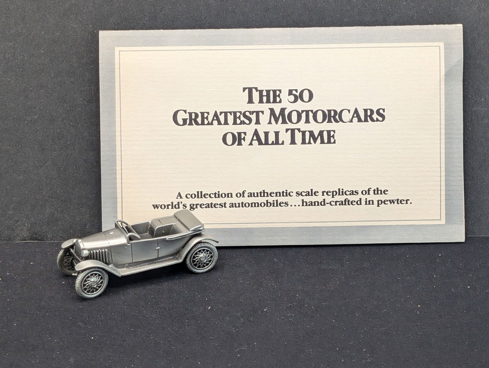 Danbury Mint - Pewter -1922 Peugeot Quadrilette: Danbury Mint - Pewter -1922 Peugeot Quadrilette