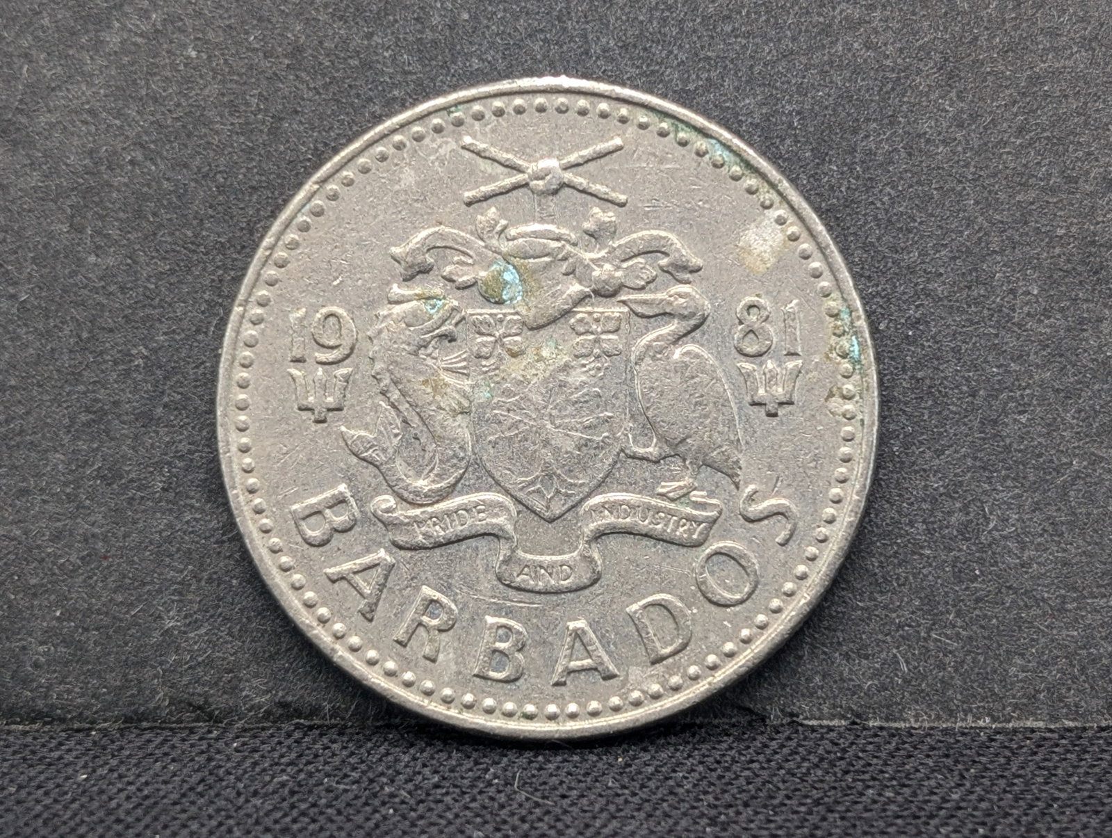 SUPER RARE 1981 Barbados 25c. Coin. ONLY 327 EVER Minted. VERY SCARCE: SUPER RARE 1981 Barbados 25c. Coin. ONLY 327 EVER Minted. VERY SCARCE