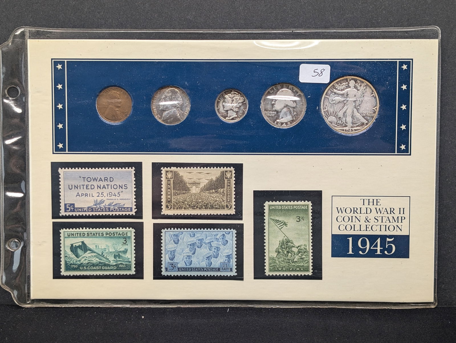 1945 Page For WWII Stamp & Coin Book (1 of 7)