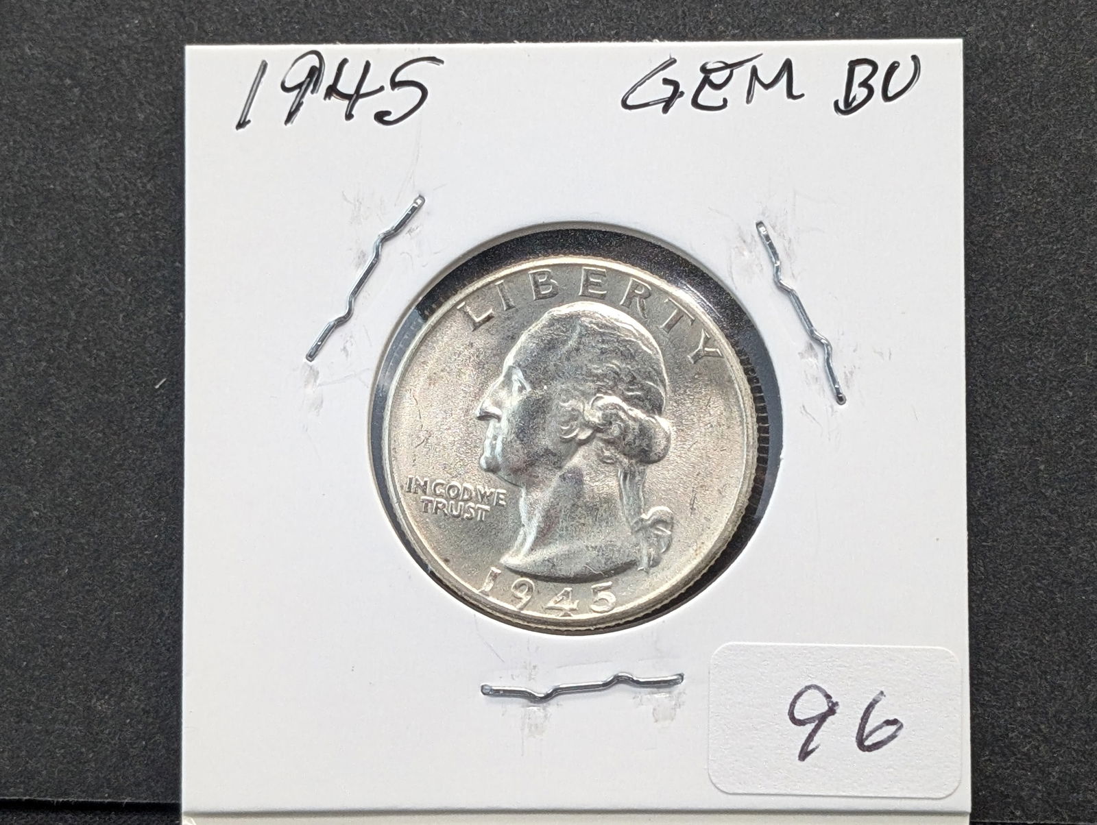 1945 Washington Quarter  GEM BU (1 of 3)