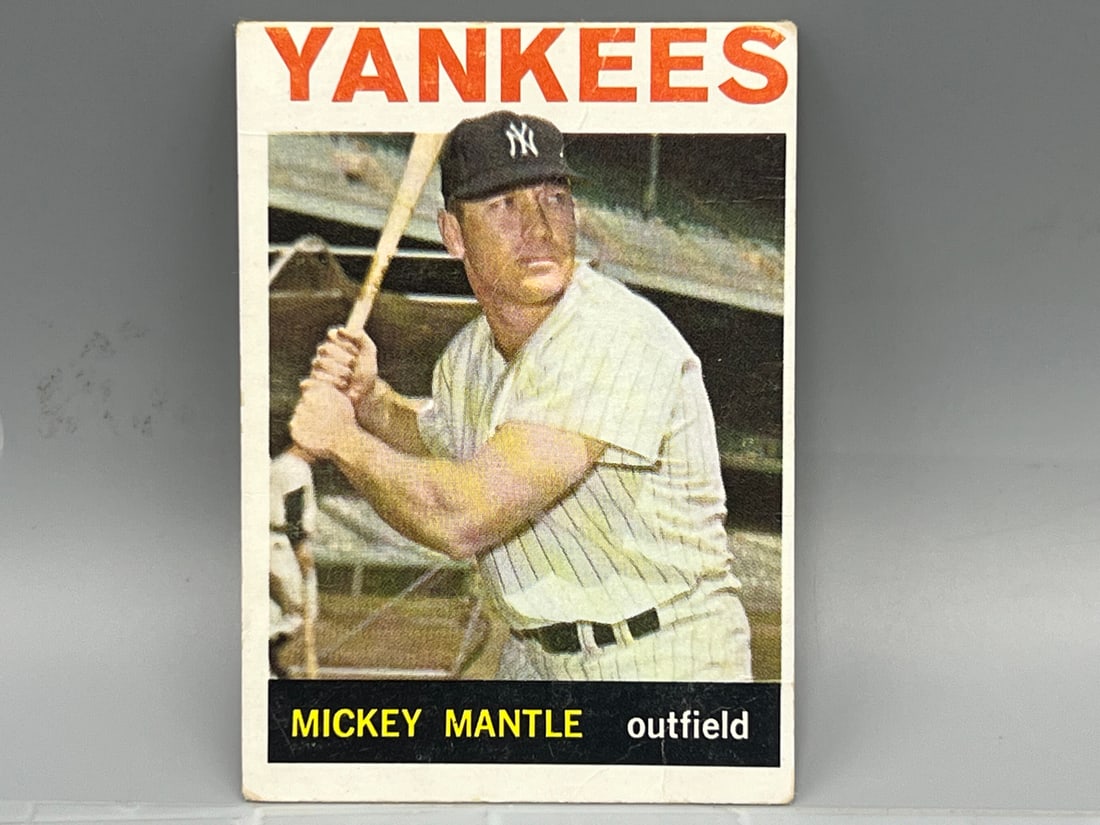 1964 TOPPS #50 MICKEY MANTLE (HOF) / YANKEES: 1964 TOPPS #50 MICKEY MANTLE (HOF) / YANKEES