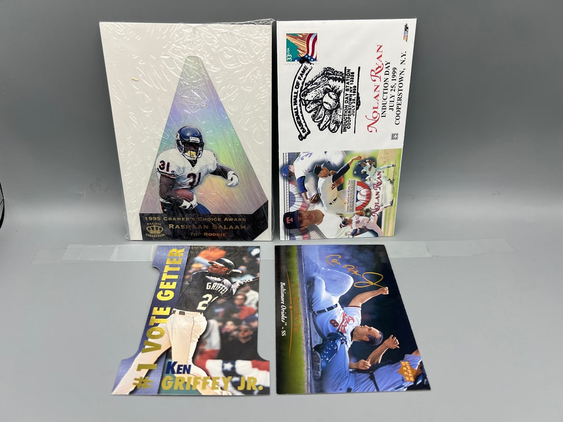 Lot of Assorted Multisport Oversized Cards & Other Memorabilia - Nolan Ryan HOF 1st Day Cover, Ken (1 of 2)