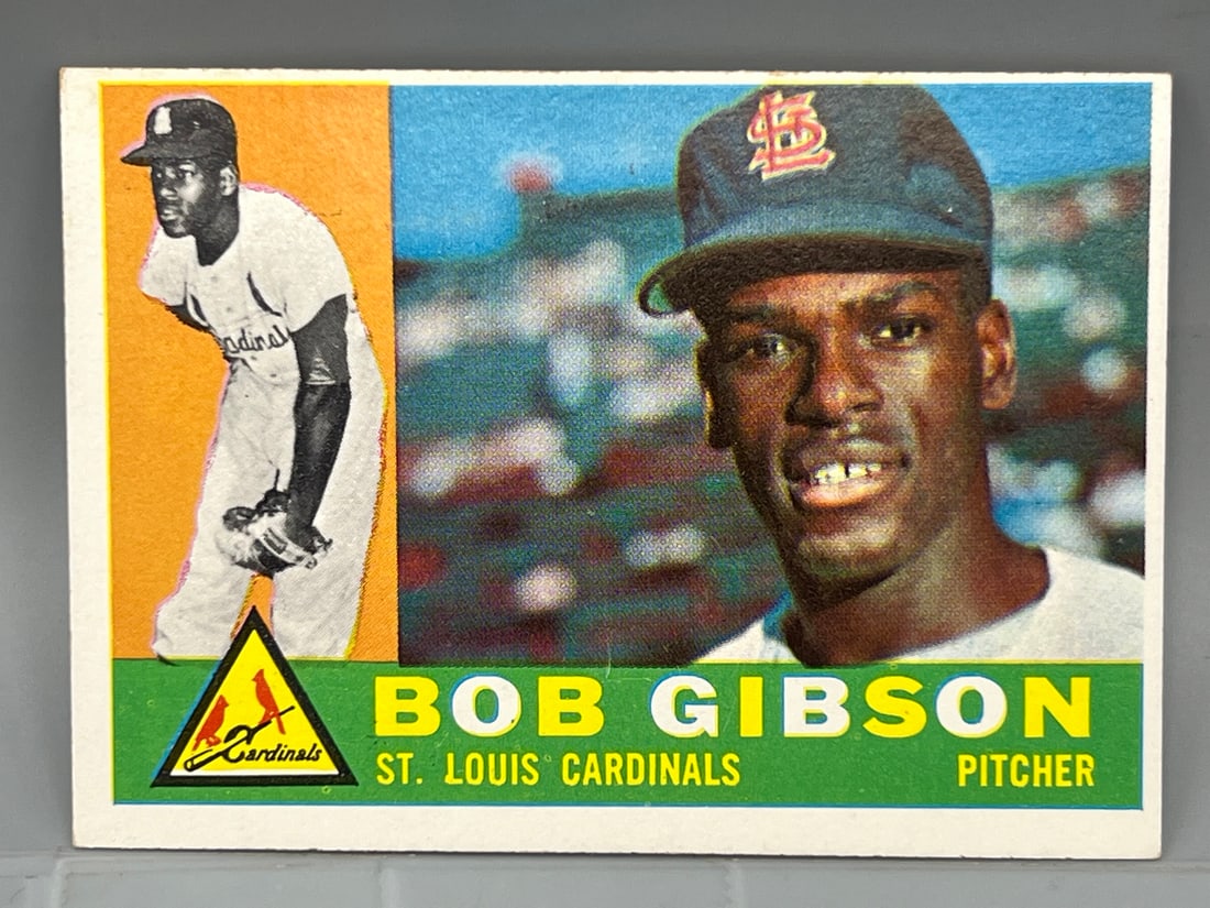 1960 Topps Bob Gibson **HOF** 2nd Year Card (1 of 2)