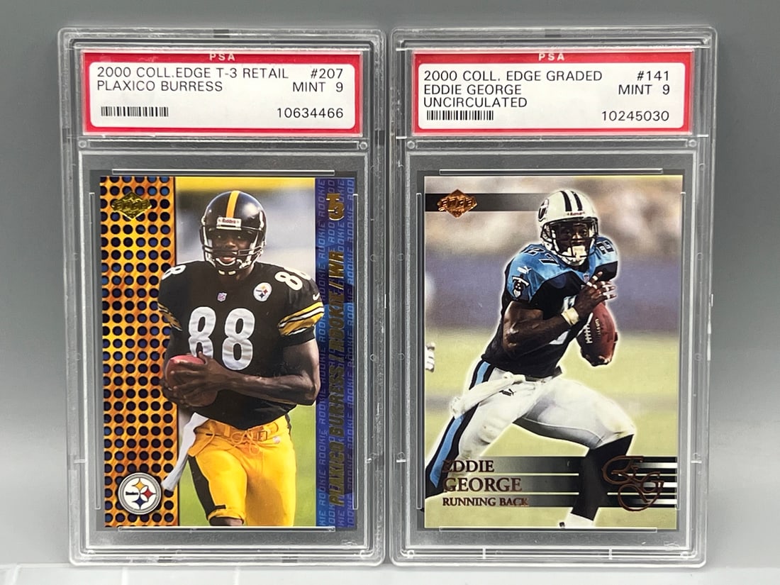 2000 Collector's Edge T-3 Retail Plaxico Burress RC #207 PSA Mint 9 & 2000 Collector's Edge Graded (1 of 2)
