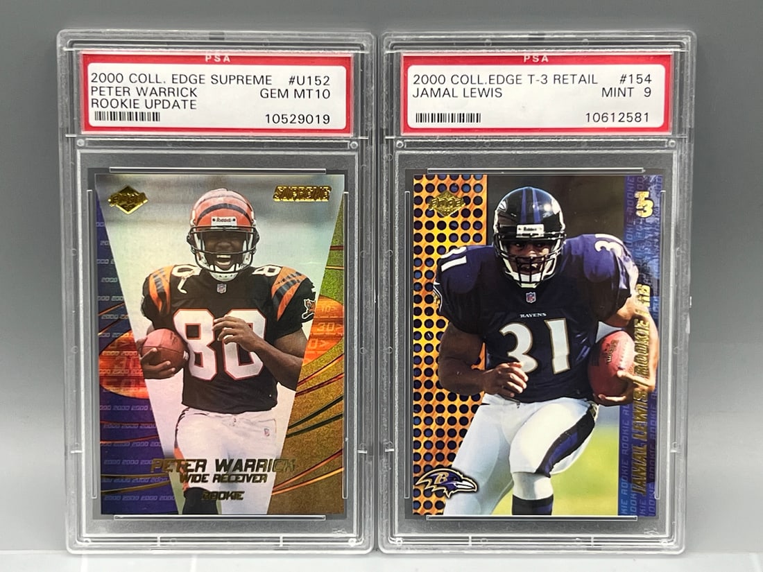 2000 Collector's Edge T-3 Retail Jamal Lewis RC #154 PSA Mint 9 & 2000 Collector's Edge Supreme (1 of 2)
