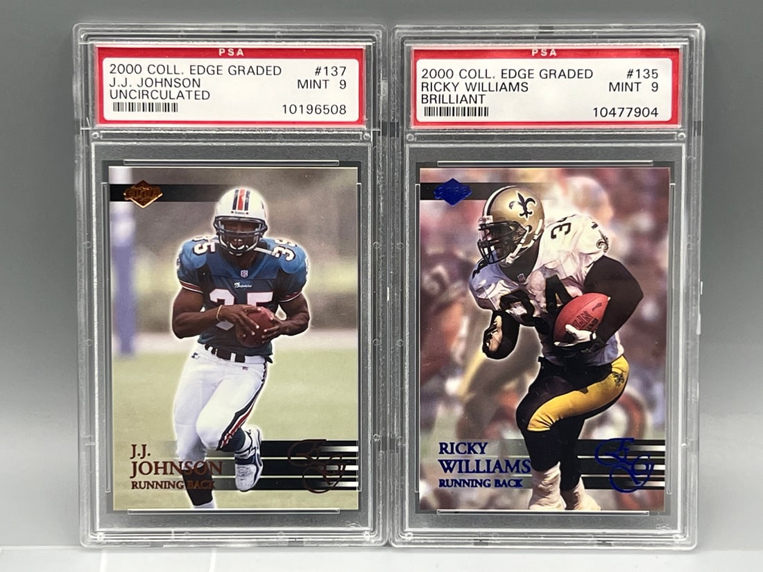 2000 Collector's Edge Graded J.J. Johnson Uncirculated #/5000 PSA Mint 9 & 2000 Collector's Edge (1 of 2)