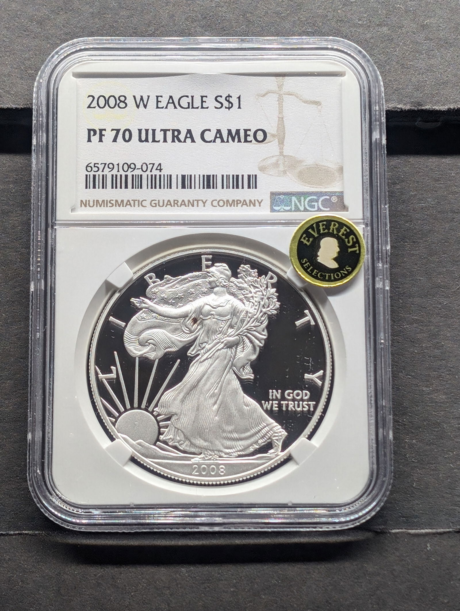 2008-W PROOF American Silver Eagle - NGC PF70 ULTRA CAMEO (1 of 4)