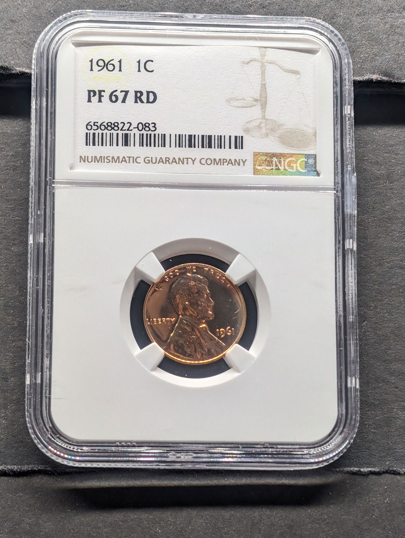1961 PROOF Lincoln Memorial Cent - NGC PF67 RD (1 of 4)
