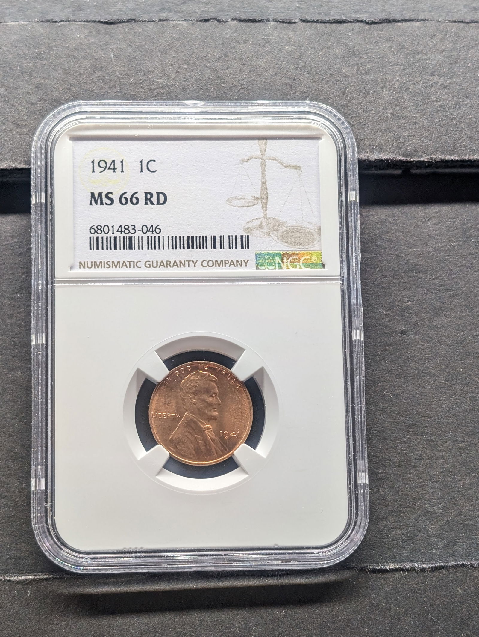1941 Lincoln Wheat Cent - NGC MS66 RD (1 of 4)
