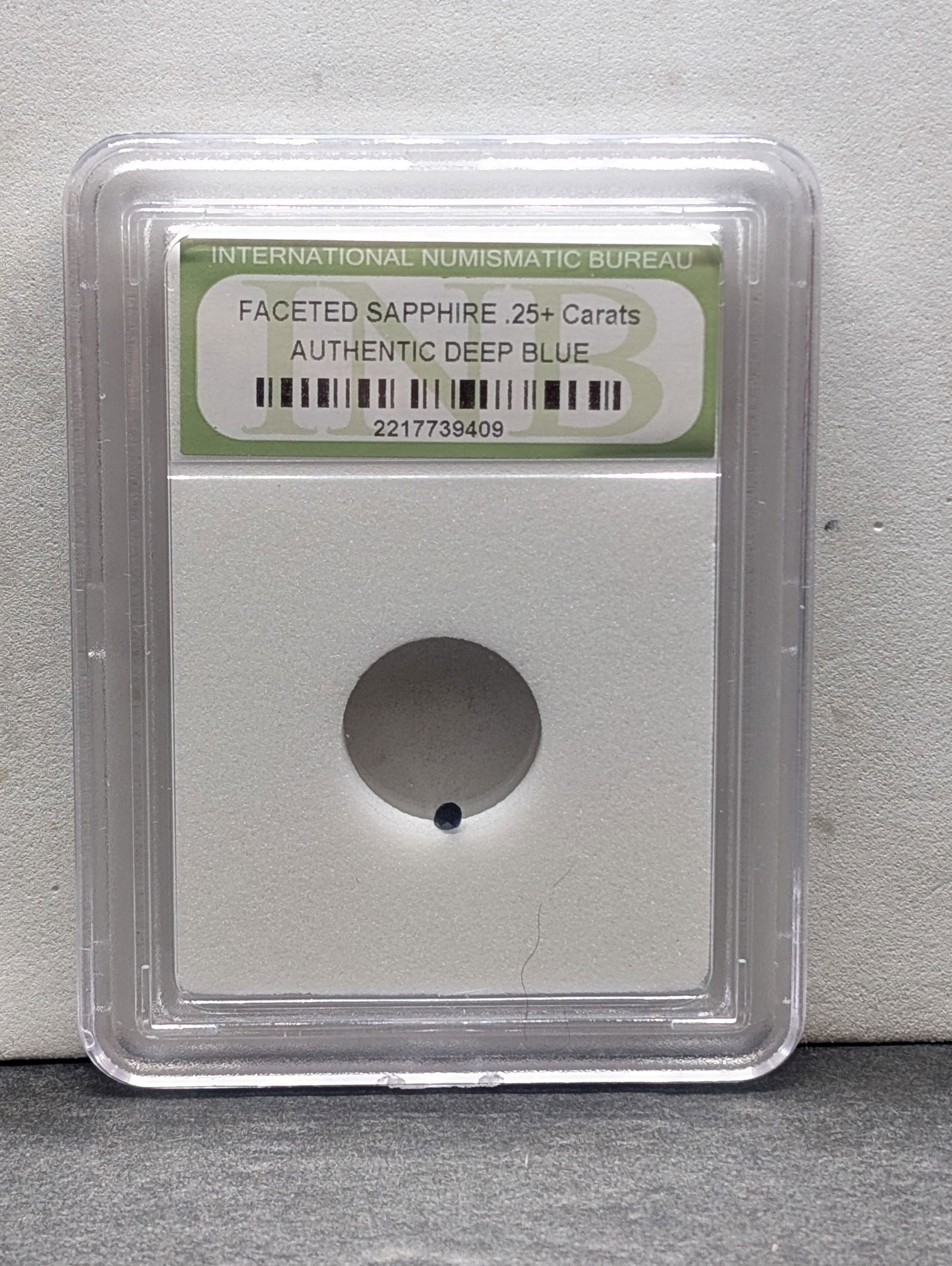 Authentic Gemstone *BEAUTIFUL* Deep Blue 0.25 Ct Faceted Sapphire!! (1 of 4)