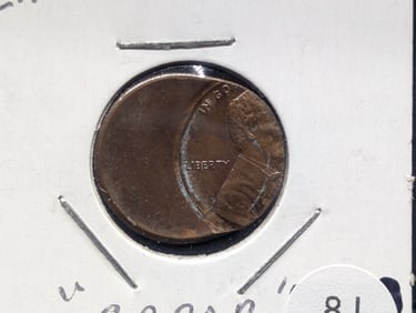 Off Center Struck Lincoln Memorial Cent
