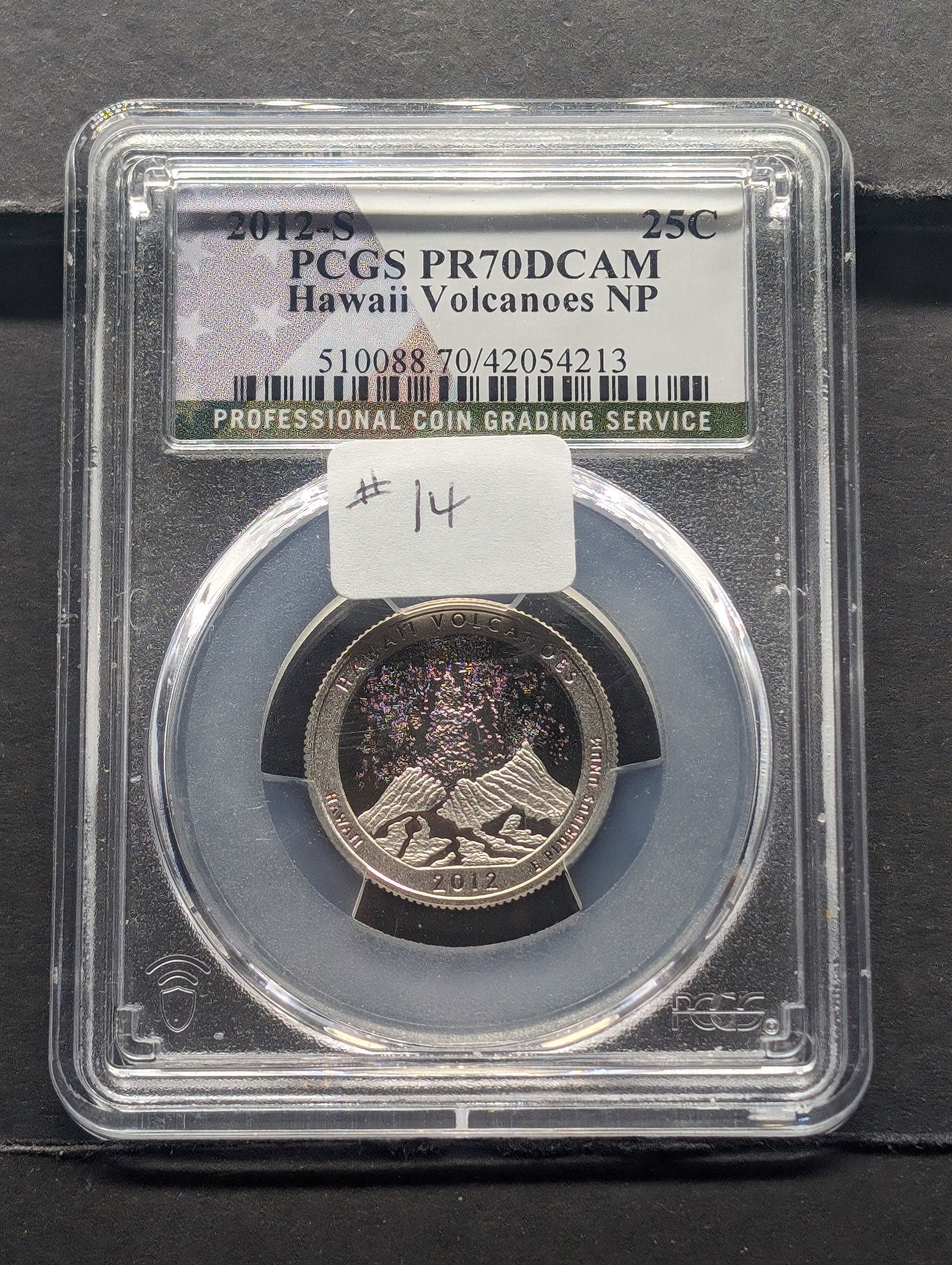 2012-S Hawaii Volcanoes NP Quarter PCGS Graded PR70DCAM (1 of 4)