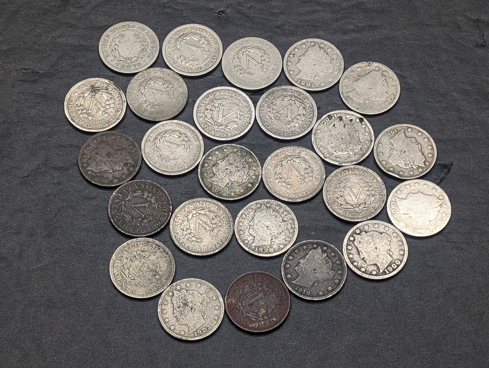 25 Assorted Liberty V Nickels (1 of 4)