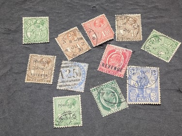 10 Malta Stamps From 1903-1926