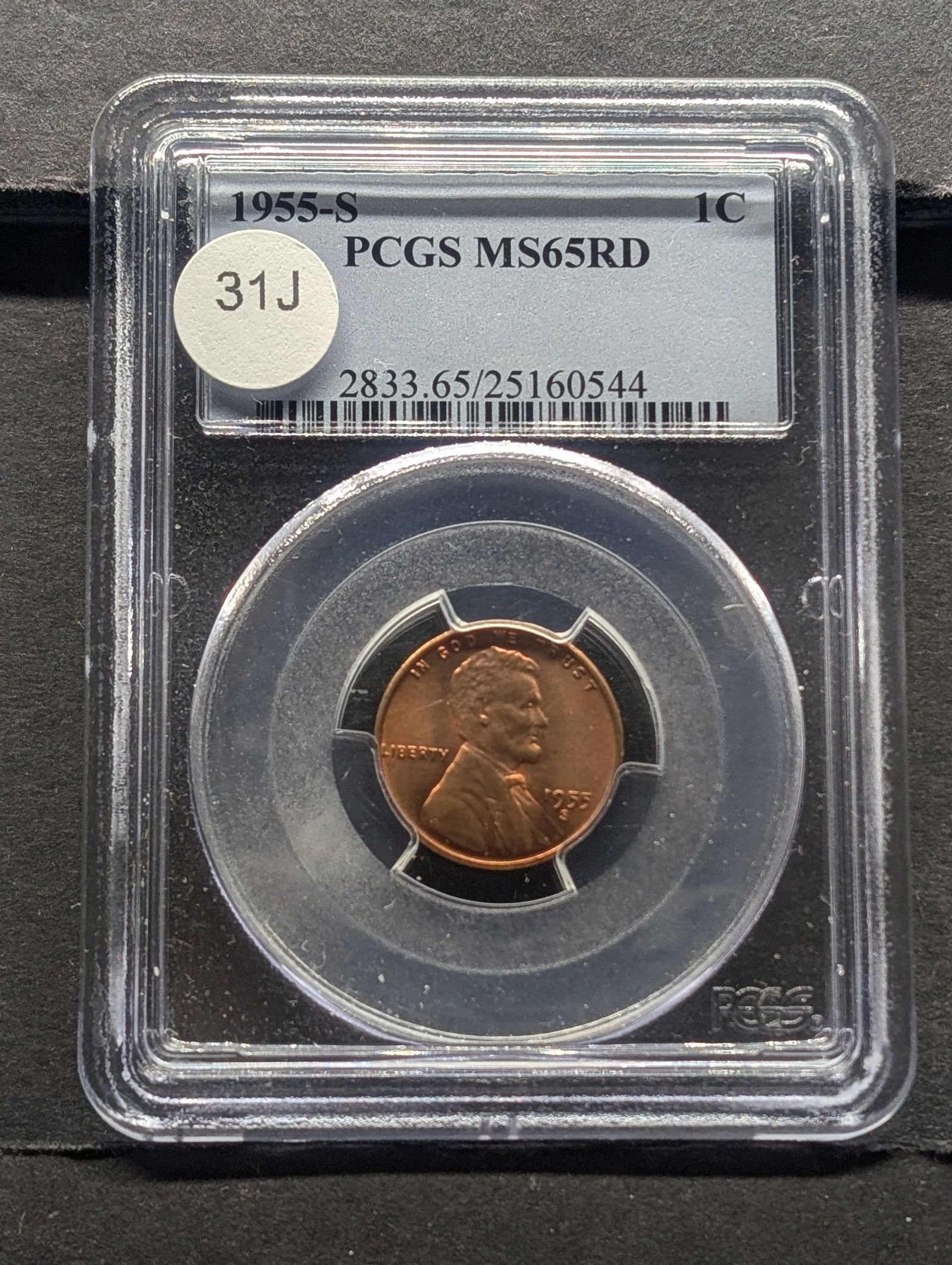 1955-S Lincoln Wheat Cent PCGS Graded MS65RD (1 of 4)