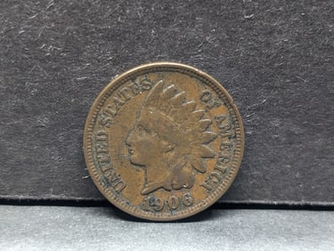 1906 (Partial Liberty/Nice Details), Indian Head Penny, 118 Years Old!