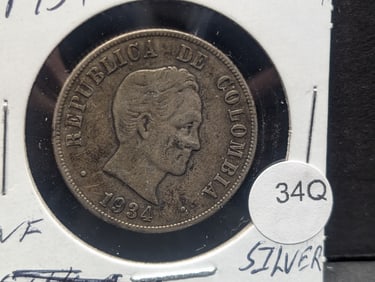 1934 Columbia Half Dollar- 90% Silver