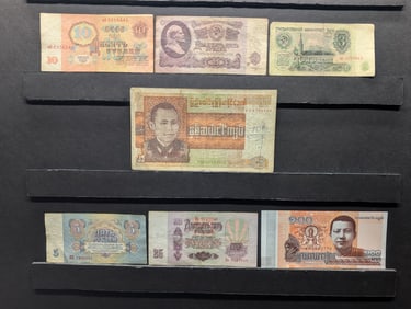 (7) Assorted Foreign Notes
