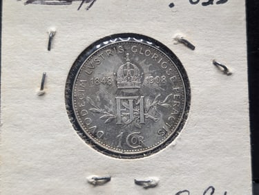1908 Austria Krone- 83.5% Silver