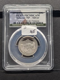 2011-S SILVER Glacier NP Quarter PCGS Graded PR70DCAM