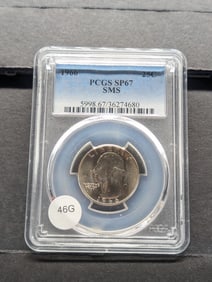 1966 SMS Washington 25c. PCGS SP67