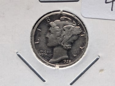 1928-S Silver Mercury Dime