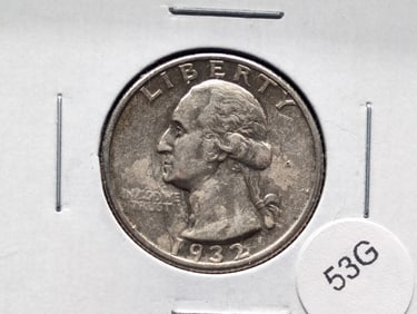 1932 Washington Quarter. UNC. 1st Year, Better Date