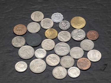 28-World Coins (Belgium & Belize)