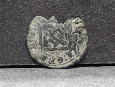 1683 (Rare with Date on It), Pirate Era Coin, 341 Years Old!