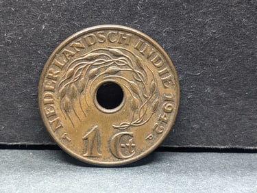1942 (XF-AU/WWII Era) Nederlands Indie, 1C, 82 Years Old!