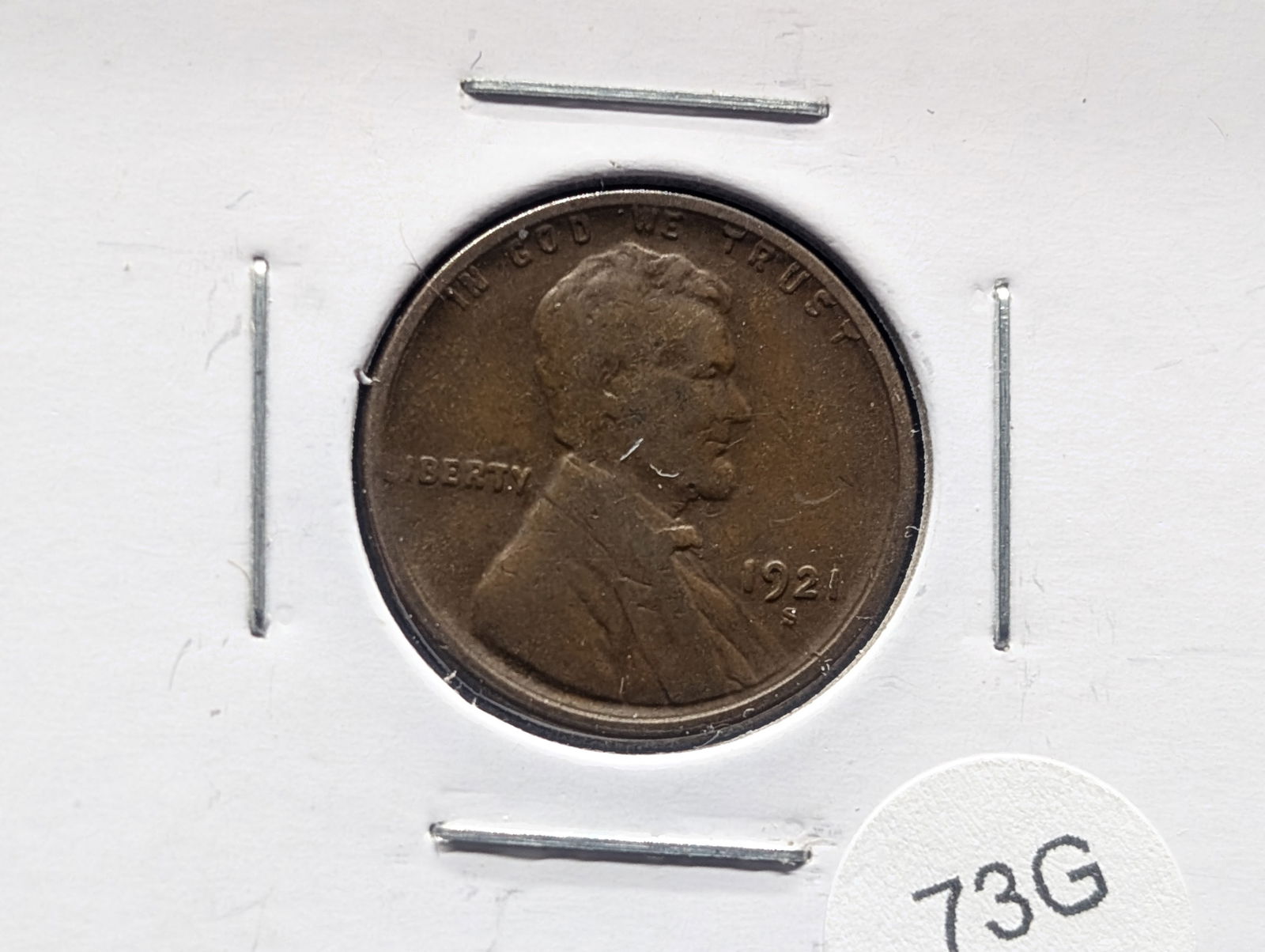 1921-S Lincoln Wheat Cent. Better Date (1 of 3)