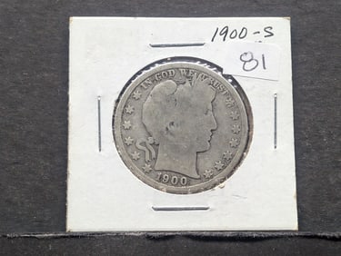1900-S Barber Half Dollar