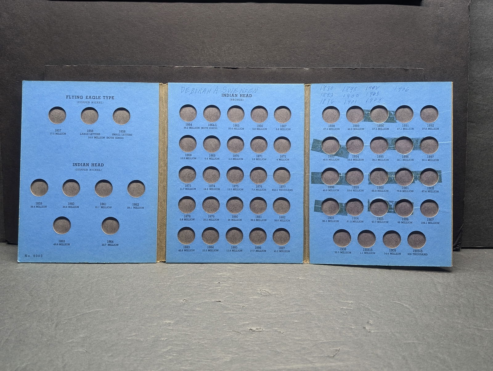 Whitman Indian Head Cent w Flying Eagles Collection Book #9003  - No Coins (1 of 2)