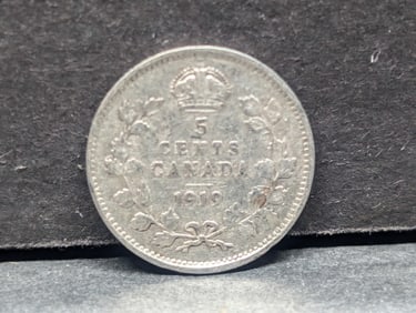 1919 Canada 92.5% Silver 5 Cents
