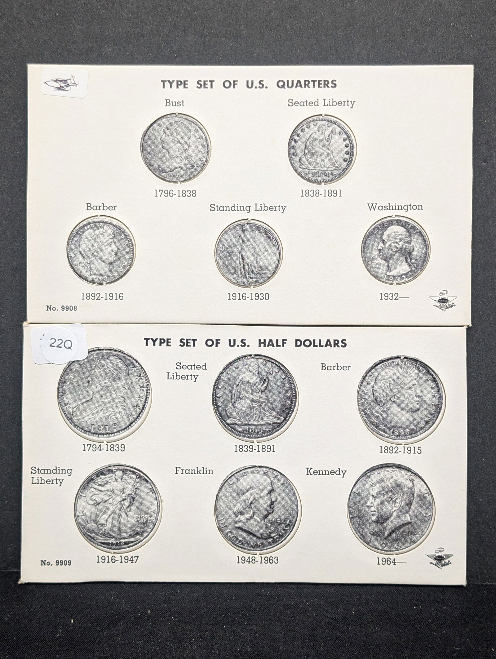 U.S. Quarter + Half Dollar Type Set Holders (1 of 2)