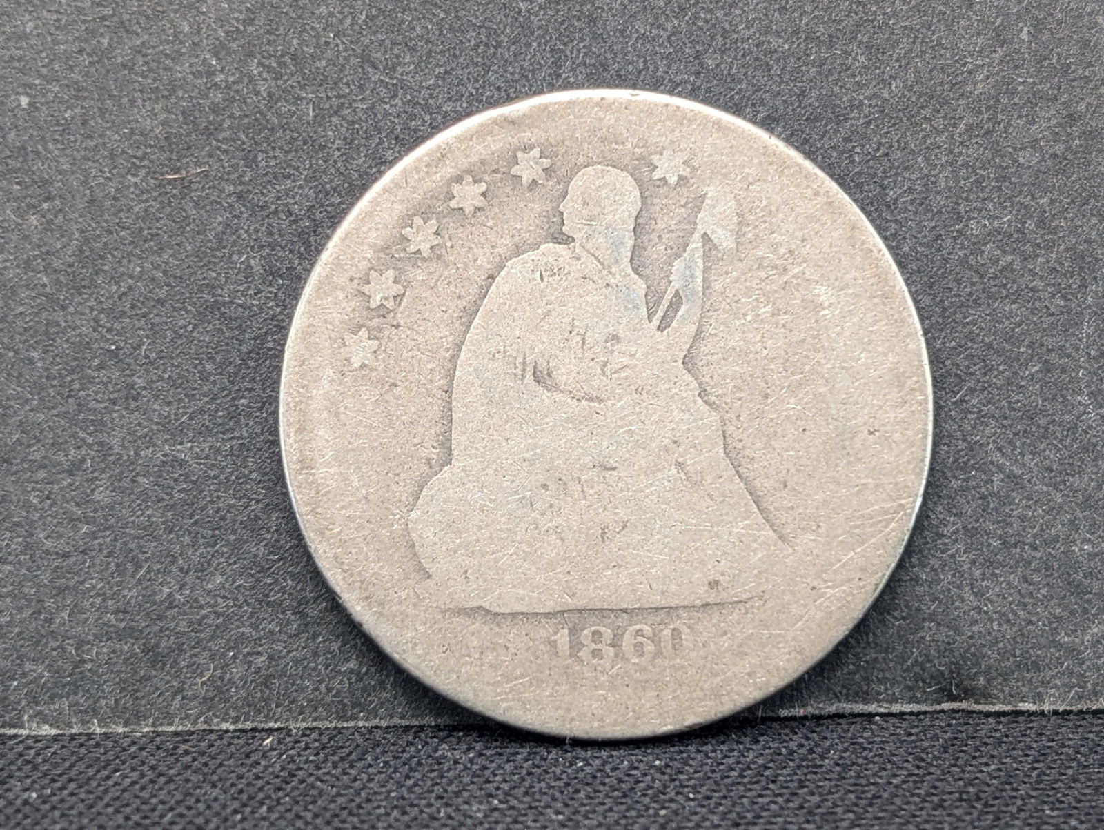 1860 Liberty Seated Quarter (1 of 2)