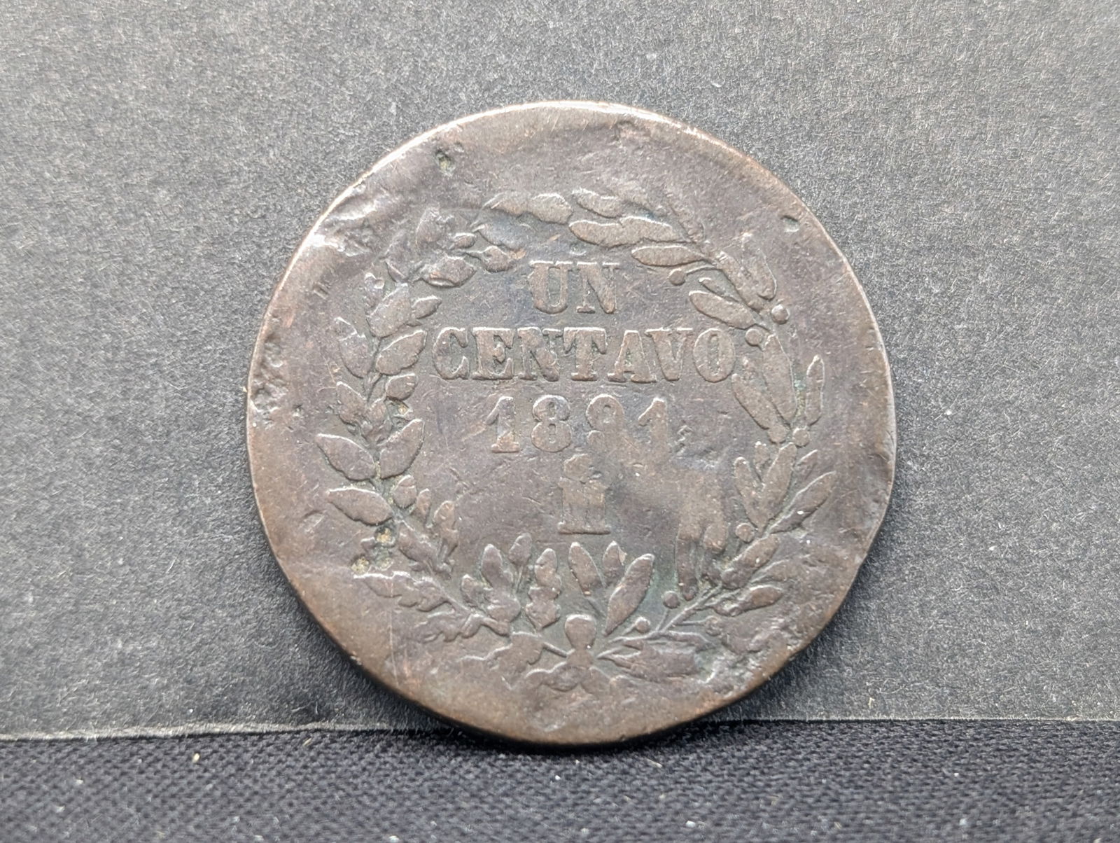 1891 M Republic of Mexico, Un-Centavo, Very Rare, 133 Years Old! (1 of 2)