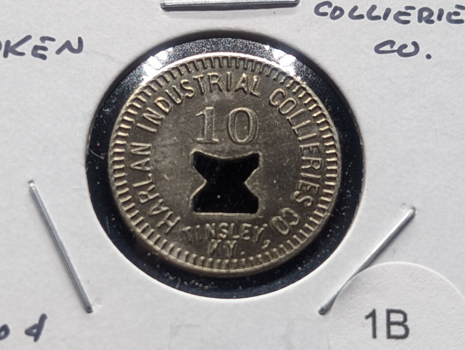 Harlan Industrial Collieries Co. Tingley, KY. 10c Coal Scrip.: Harlan Industrial Collieries Co. Tingley, KY. 10c Coal Scrip.