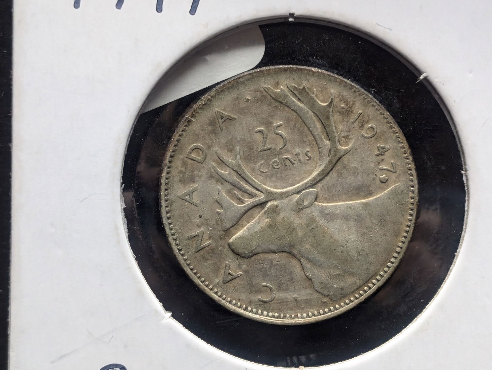 1947-Maple Leaf Canada 25c. Silver Quarter (1 of 3)