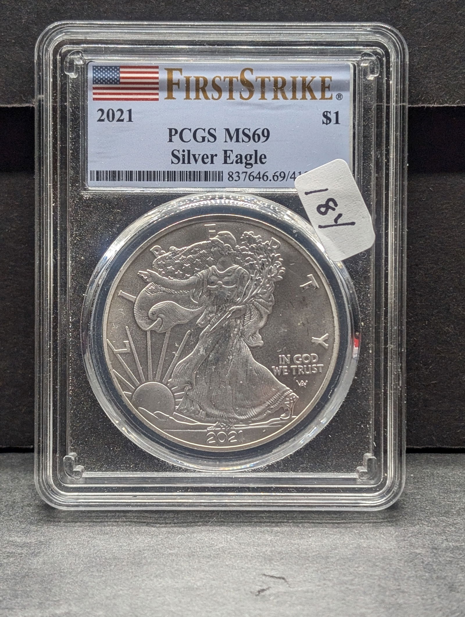 2021 American Silver Eagle - PCGS MS69 First Strike (1 of 4)