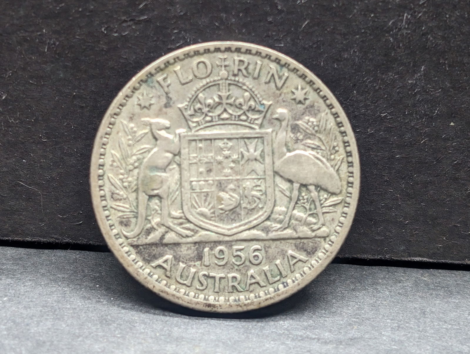 Australia 1956 1 Florin .500 Silver (1 of 2)