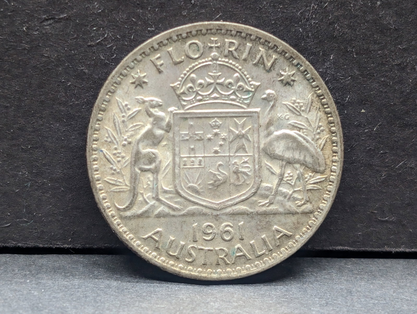 Australia 1961 1 Florin .500 Silver: Australia 1961 1 Florin .500 Silver