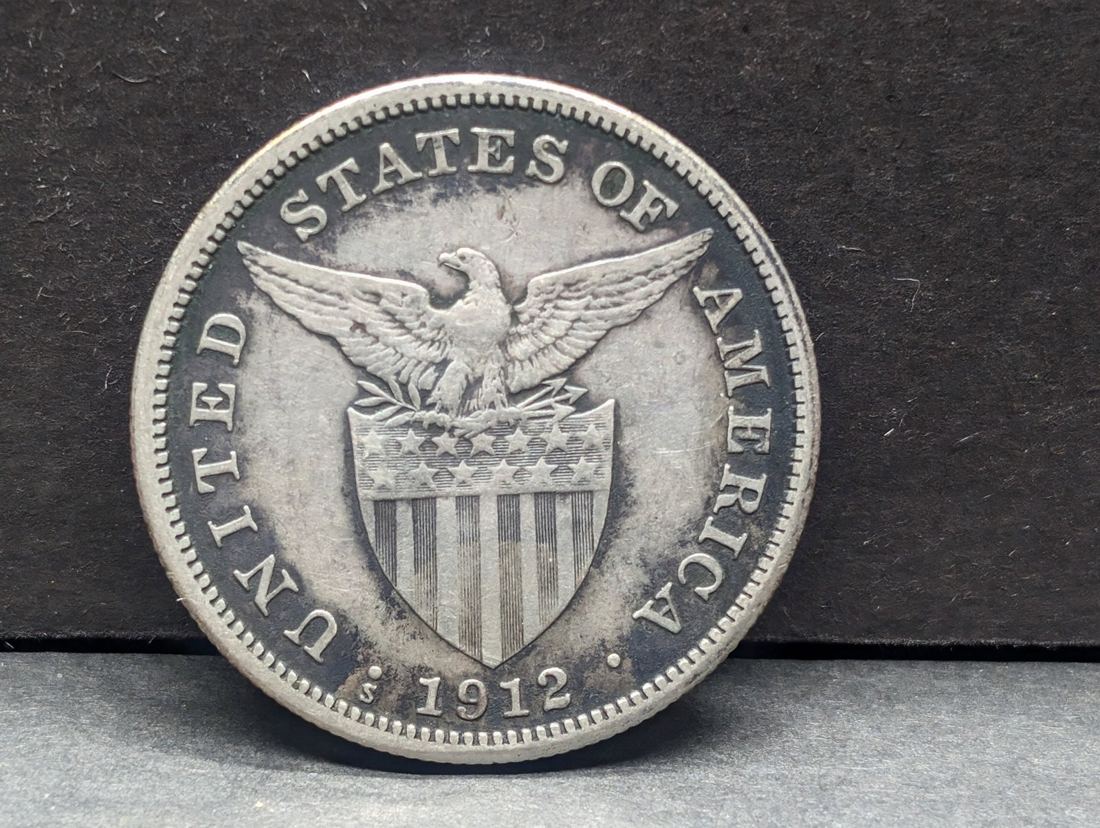 Philippines 1912-S One Peso .800 Silver: Philippines 1912-S One Peso .800 Silver