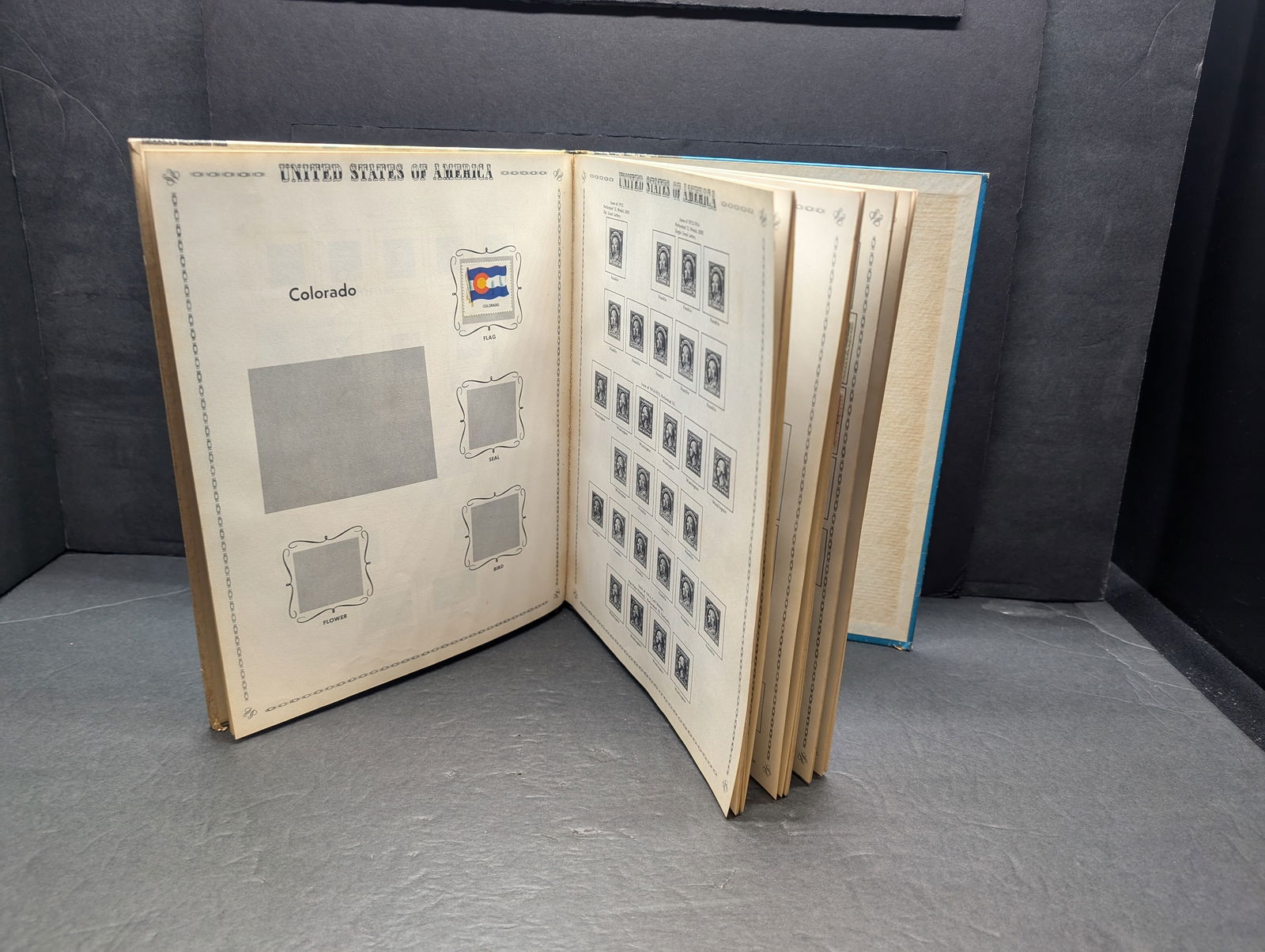 U.S. Stamp Album w. 250+ Stamps (1 of 8)