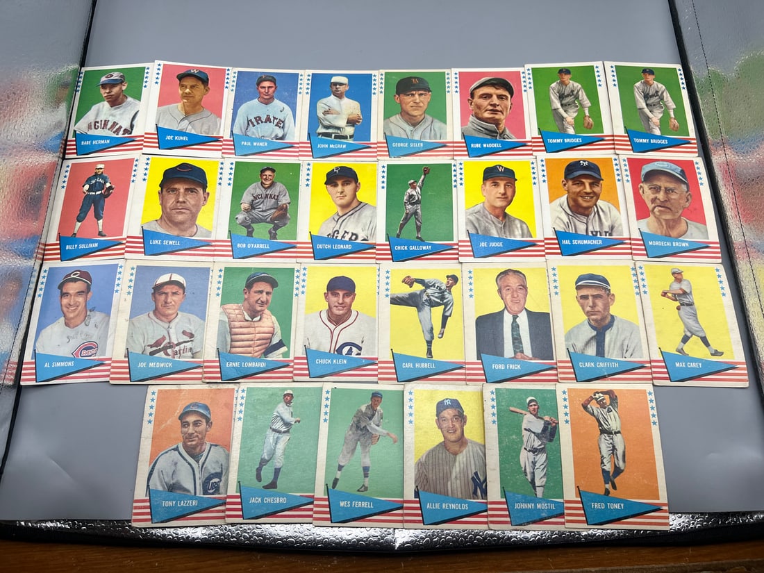 Lot of (30) 1961 Fleer Baseball's Greats Vintage Cards - Varying Conditions (1 of 5)
