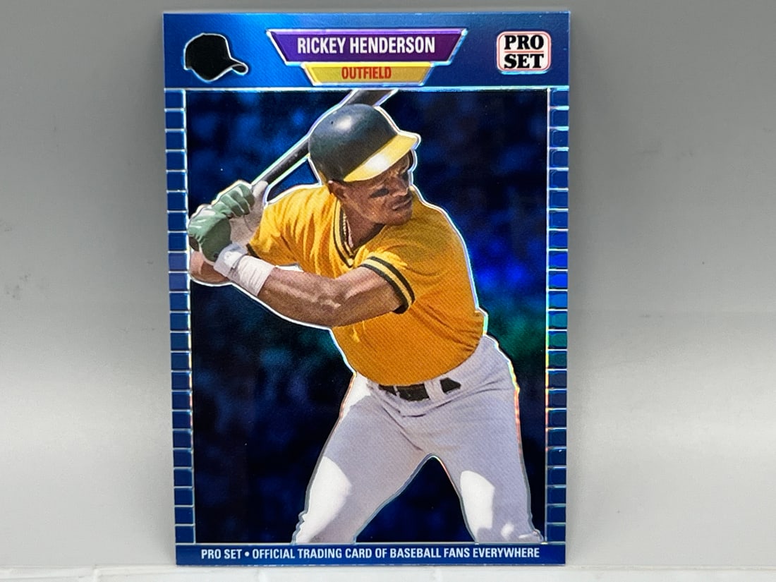 2024 Leaf Pro Set National Exclusive Rickey Henderson Blue Refractor #6/15 (1 of 2)