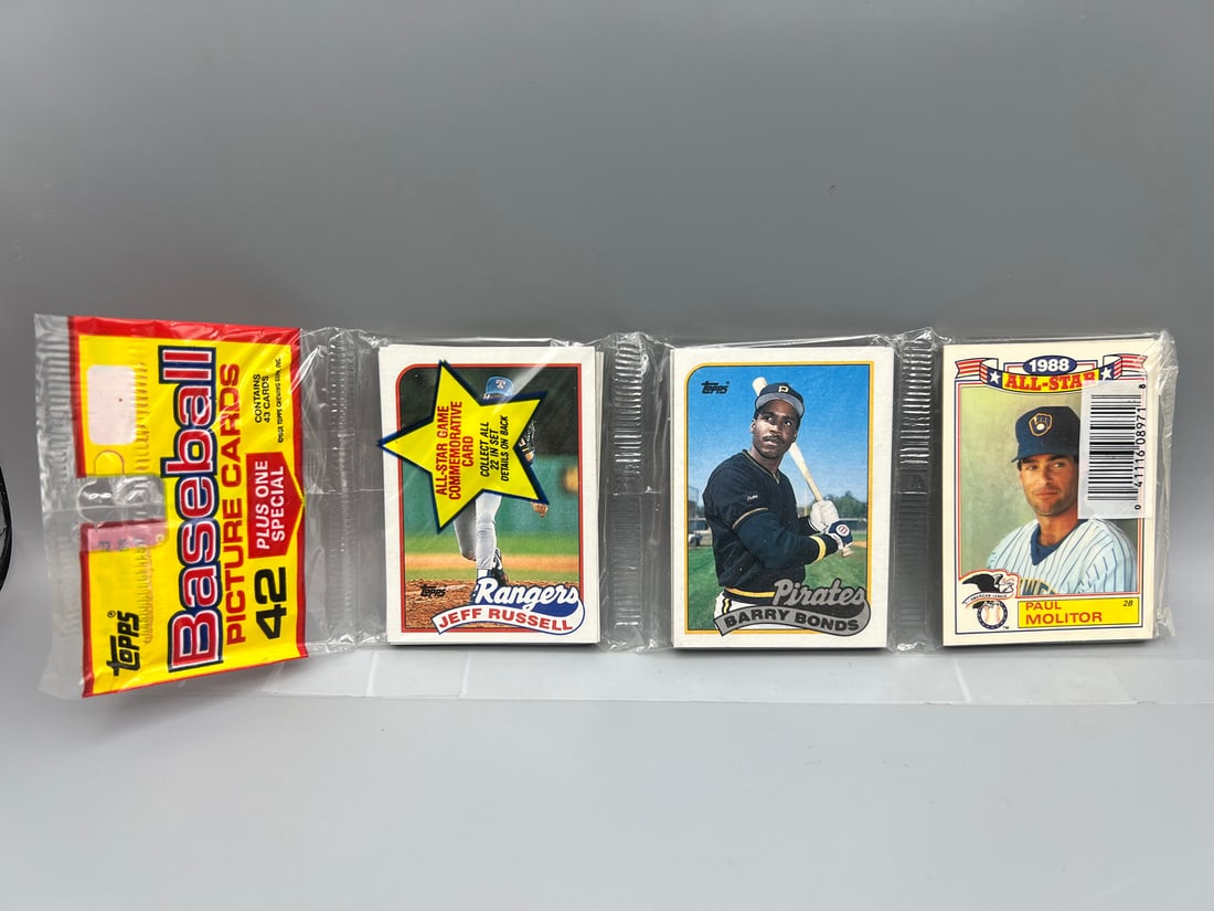 1989 Topps Baseball Unopened Rack Pack W/ Barry Bonds On Front & Robin Ventura On Back (1 of 2)